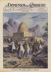 Der Einzug der italienischen Truppen in Kassala